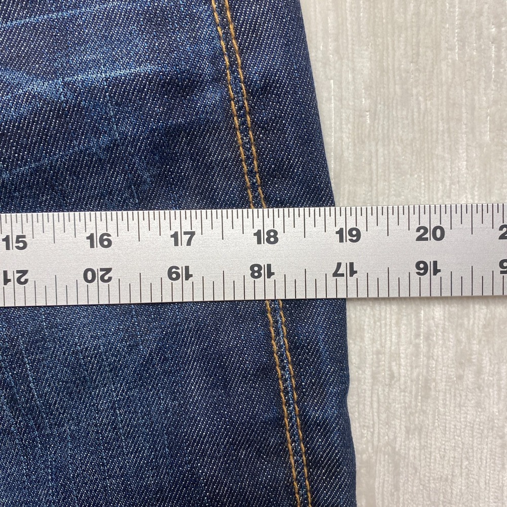 Western Glove Works 1921 Straight Jeans Women 29x32 Blue Cotton Stretch Low Rise - Picture 5 of 15